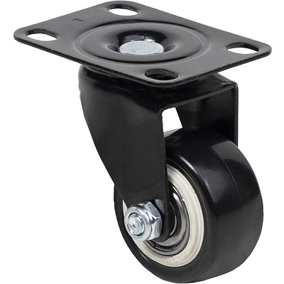 Колесо меб. DIAMOND d40 h60 с площадкой, черный AKS - фото 3