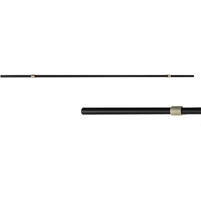 Ручка меб. скоба алюм. WHISPER 704/1000 черный матовый+брашированное золото, AKS - фото 4