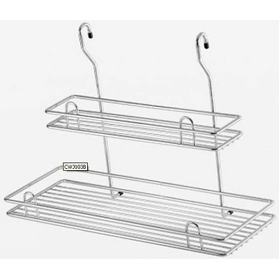 Корзина на трубу d16 двойная большая CWJ103B хром AKS - фото 1