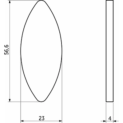 Шкант плоский №20 (56*23*4) (уп/20 шт) РП - фото 2
