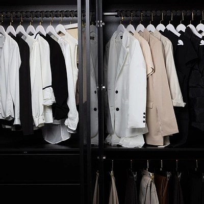 Накладка для овальной штанги гардеробного шкафа (система хранения Foscrinium) 1200 мм темно-серая Pantone Black 3C - фото 5