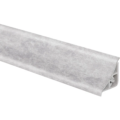 Плинтус ПВХ для столешницы стромболи серый AKS (1шт=3м.п.) - фото 1