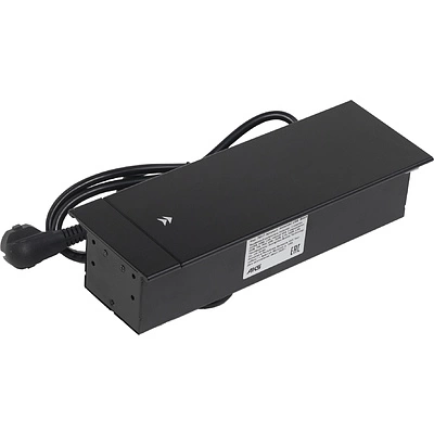 Выдвижной удлинитель Hollander, 2 розетки, 2xUSB, HDMI, LAN, черный AKS - фото 1