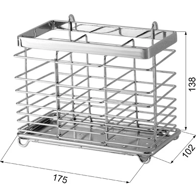 Сушка настольная для столовых приборов 175*138*102, хром AKS - фото 2