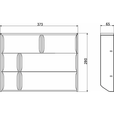 Вкладыш 30/400 шуфлядный металлический Organizer нержавеющая сталь (373*280*65) AKS - фото 2