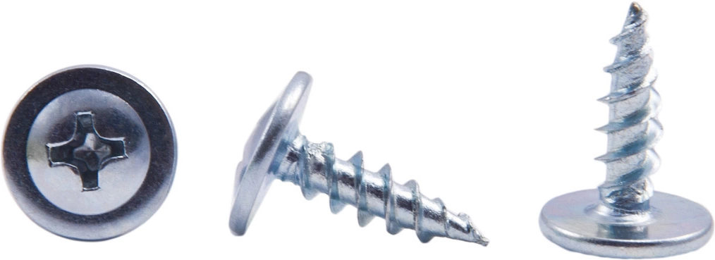 Саморез с прессшайбой острый 3,5*25 (уп/1тыс.шт) AKS - фото 1