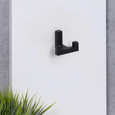 Крючок меб. двухрожковый мет. BENZ черный матовый AKS - фото 9