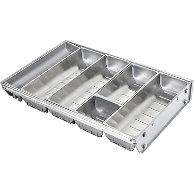 Вкладыш 30/450 шуфлядный металлический Organizer нержавеющая сталь (423*280*65) AKS - фото 1