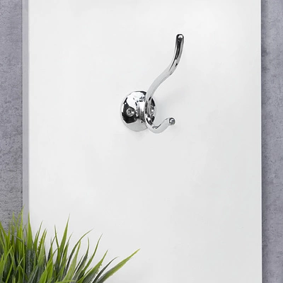 Крючок меб. двухрожковый мет. W009 хром AKS - фото 4