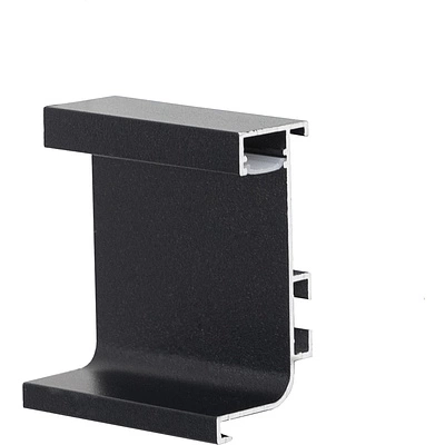 Профиль алюм. GOLA L-образный, 5.5м, LED, черный AKS - фото 1