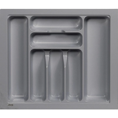Лоток для столовых приборов 600 BASIC 540*485, серый AKS - фото 1