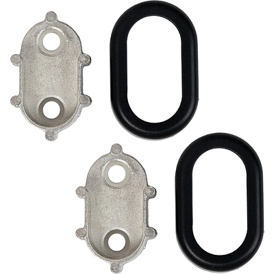 Держатель (розетка) трубы овальной 30*15, черный матовый AKS - фото 3