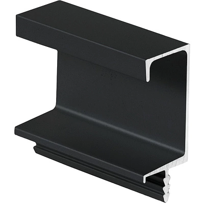 Ручка-профиль алюм. врезная C-образная SUN-16, 3.5м, анодированный черный AKS - фото 1