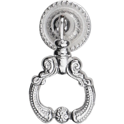 Ручка меб. кнопка мет. FLORENTINO белое серебро, AKS - фото 3