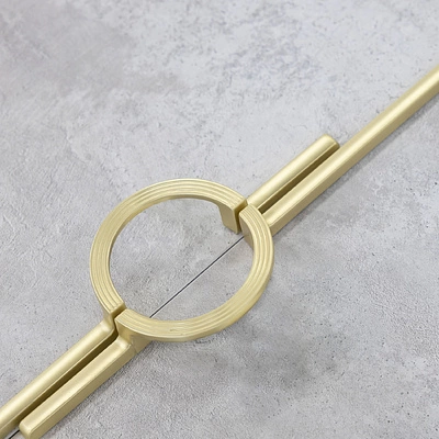 Ручка меб. скоба мет. ELEGANCA 256, брашированное золото, AKS - фото 5