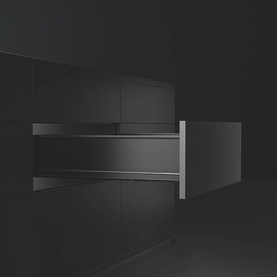 Комплект ультратонких боковин Qtype Evolution L-500 H=76 графит ДСП16мм - фото 4