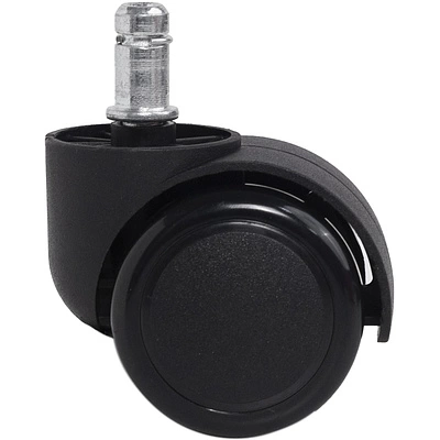 Колесо меб. пласт. FURNI d50 со штоком, черный AKS - фото 3