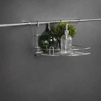 Корзина на трубу d16 угловая одинарная большая CWJ201 хром AKS - фото 4