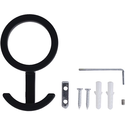 Крючок меб. трехрожковый мет. RONDO черный матовый AKS - фото 5