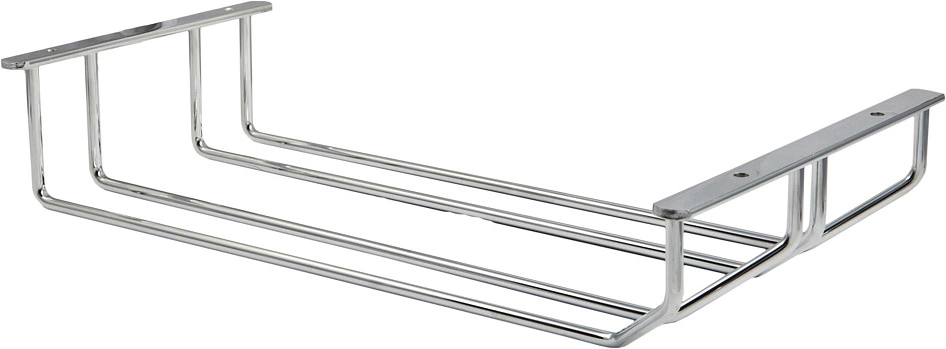 Держатель подвесной для бокалов двухрядный 340*65*205, хром AKS - фото 3