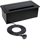 Выдвижной удлинитель 2 розетки, 1xUSB-A, 1xUSB-C, HDMI, LAN, черный, провод 1.5м, HLT - фото 3