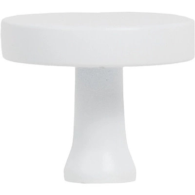 Ручка меб. кнопка мет. UNITY, белый матовый, AKS - фото 3