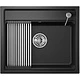 Мойка кварц, прямоугольная, KS-6003, 600*510мм, черный металлик, на столешницу, Granula - фото 3