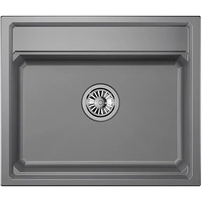 Мойка кварц, прямоугольная, KS-6003, 600*510мм, алюминиум, на столешницу, Granula - фото 3