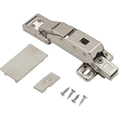 Петля д/стекла накладная с доводчиком h0 clip-on AKS PLUS (саморезы, заглушки) под клей - фото 3