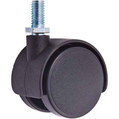 Колесо меб. пласт. d50 с винтом М8, черный AKS - фото 1