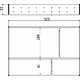 Комплект разделителей L550 универсальный металлический Organizer нержавеющая сталь (523*293*65) AKS - фото 2