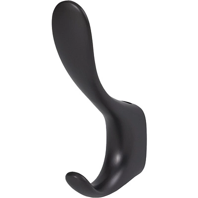 Крючок меб. двухрожковый мет. ROMA черный матовый AKS - фото 3