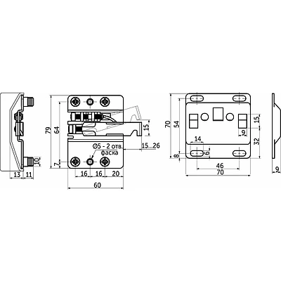 Навес регулируемый левый+правый+планка+белые заглушки VOLAT PRIME by AKS - фото 2