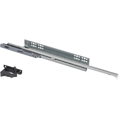 Направляющая скрытого монтажа L-300 (мин.глубина корпуса 333мм) с доводчиком ДСП до19mm с замками AKS QType полное выдвижение левая - фото 1
