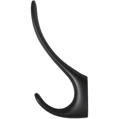 Крючок меб. двухрожковый мет. ROMA черный матовый AKS - фото 3