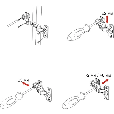 Петля внутренняя с пружиной 45мм h0 slide-on AKS 55г - фото 4