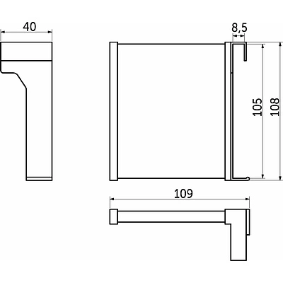 Делитель продольный Slimbox AKS графит - фото 2