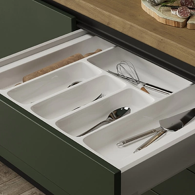 Лоток для столовых приборов 600 LINER 540*430, белый AKS - фото 5