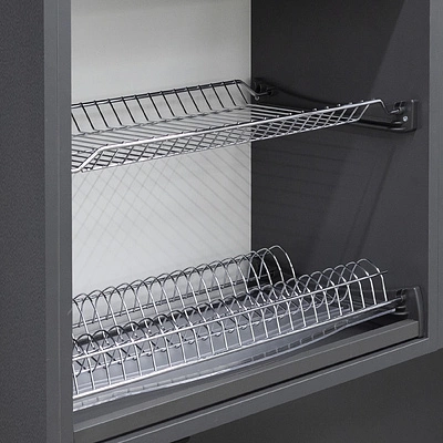 Сушка для посуды 600 HUGO с профилем нерж. сталь, хром AKS - фото 4