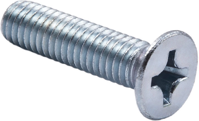 Винт потай М6*25, крестообразный шлиц DIN 965, полн. резьба AKS - фото 1
