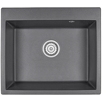 Мойка кварцевая, прямоугольная, GR-6001, 600*520мм, графит, Granula - фото 1