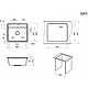 Мойка кварцевая, прямоугольная, ST-5601, 560*500мм, черный, Granula - фото 3