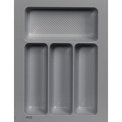 Лоток для столовых приборов 400 LINER 320*430, серый AKS - фото 1
