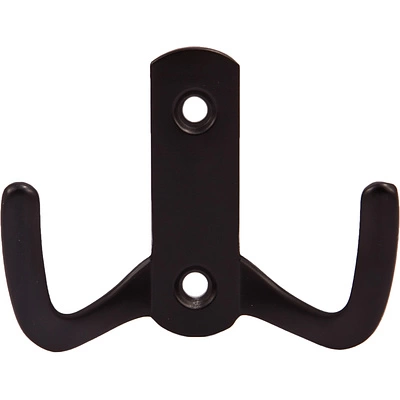 Крючок меб. двухрожковый мет. WP13 черный GRIDLI - фото 1