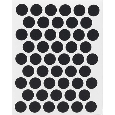 Заглушка самоприлипающая к конфирматам черный гладкий (PC 2511) (1л=50шт) Pacific - фото 3
