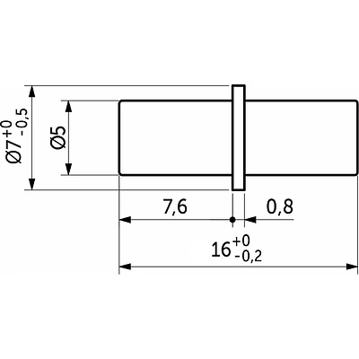Полкодержатель для корпусных полок мет. duplo 5,0*16 (1уп.=5тыс.шт) AKS - фото 2