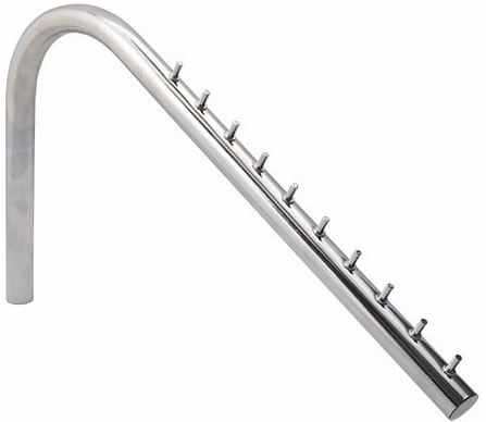 Вешалка трубы d25 (537А), хром AKS - фото 1