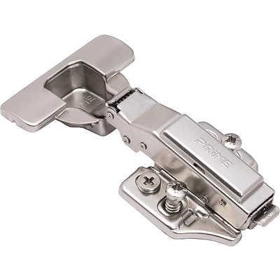 Петля накладная с доводчиком 45мм h0 clip-on PRIME by AKS 3D (еврошурупы, заглушки) (упак. = 2 шт.) - фото 1