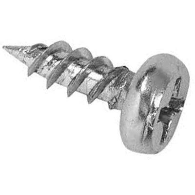 Саморез с полукруглой головкой 3,5*9,5 острый, белый цинк (уп/1тыс.шт) AKS - фото 1