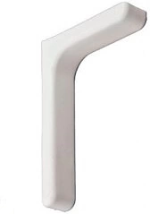 Полкодержатель регоменсоль 12см белый AKS (1 компл. = 2 шт.) - фото 1